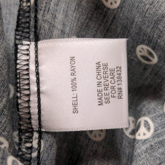 ModCloth Peace Sign Dress Medium - Picture 6 of 9